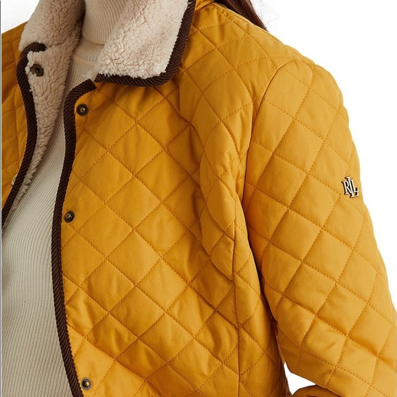 Ralph Lauren Corduroy-Trim Quilted Jacket - Picture 2 of 5